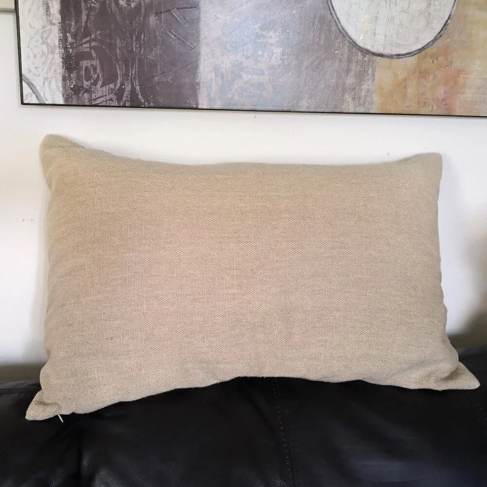 Pottery Barn Postcard Patch Lumbar Pillow‎ 16